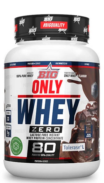 1kgwhey big 1kg ONLY WHEY ZERO BIG® - Concentrado SIN Lactosa, 80% Proteína, Lacprodan® y Stevia/Splenda - Imagen 1