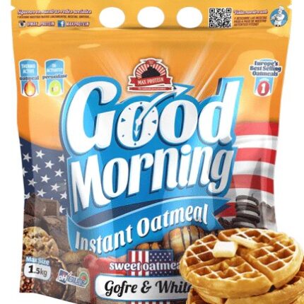 MAX PROTEIN GOOD MORNING® Instant Oatmeal – Harina de Avena Micronizada, Ph Regulator®, Doble Edulcorado y Alta en Nutrientes